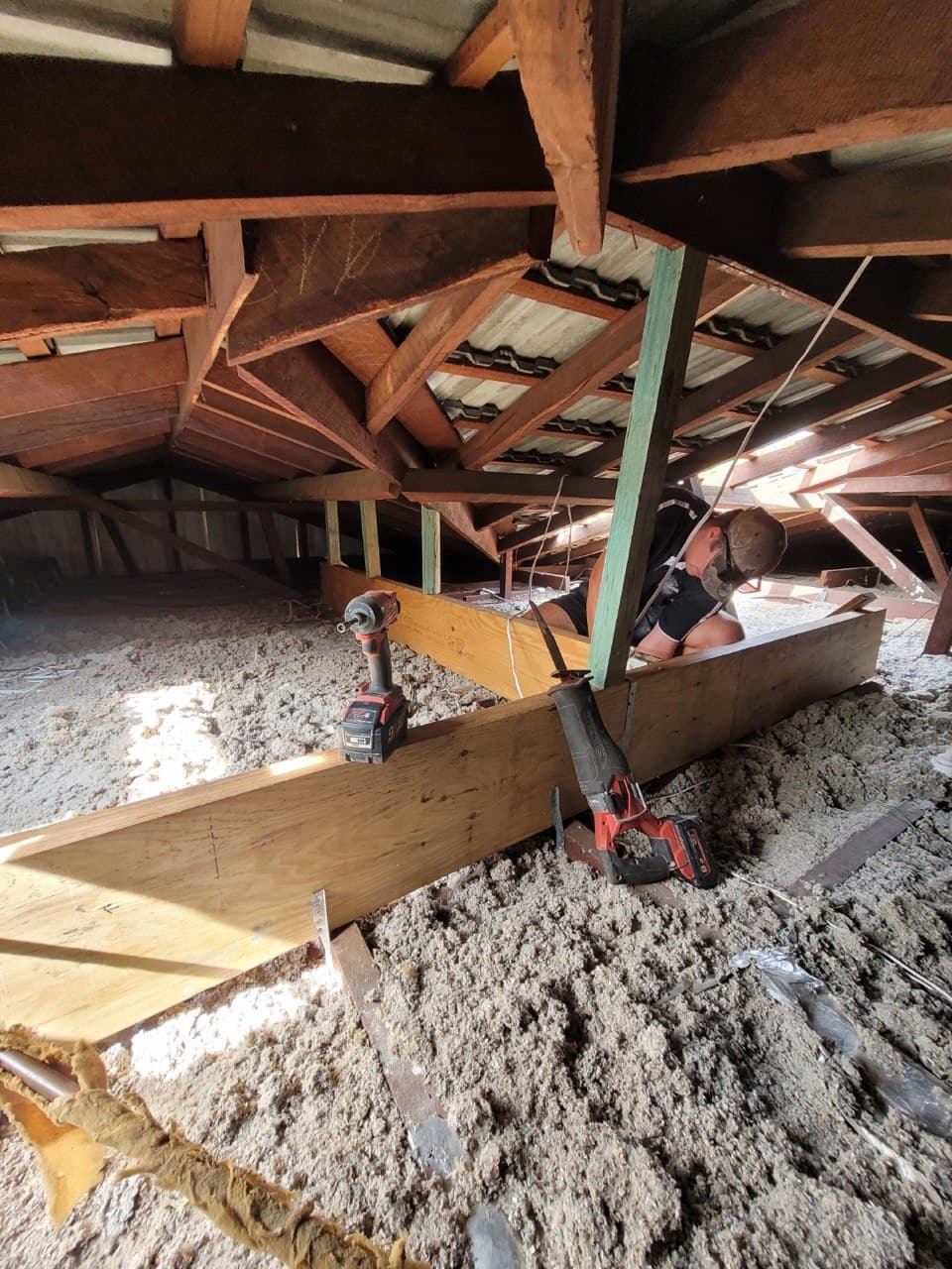 Just-in-timber wall removal project.