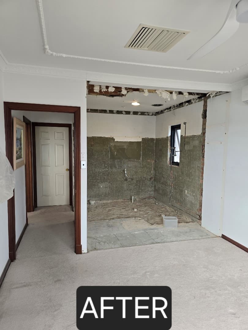 Just-in-timber wall removal project.