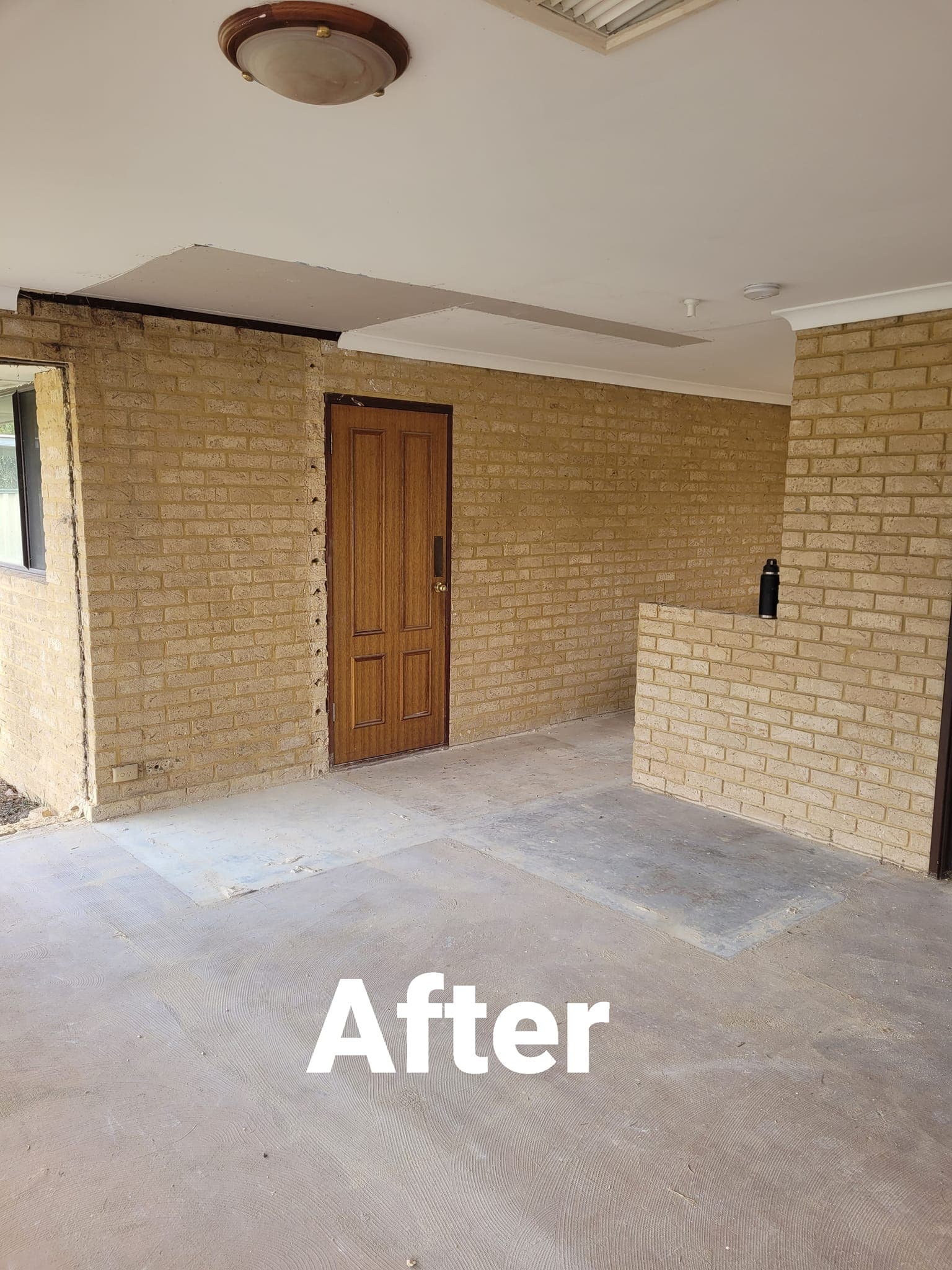 Just-in-timber wall removal project.