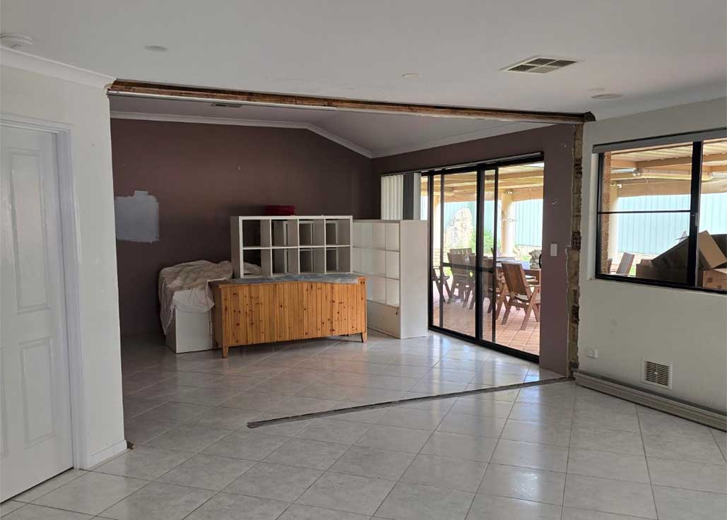 Modern wall removal project